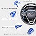 Aluminum Steering Wheel Paddle Shifter Extensions Covers For 2018 2019 2020 Toyota Camry (Blue Matte Finish)