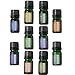 Luckygirl Essential Oils Set, Top 10 100 Pure Aromatherapy Essential Oil Kit, 10 x 5 ml (Lavender, Sweet Orange, Peppermint, Tea Tree, Eucalyptus, Lemongrass, Bergamot, Frankincense etc.) …