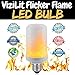 ViziLit Flame Bulb LED and Flicker Flame Light Bulb - Top Rated LED Flame Light Bulb, Best LED Flame Effect Bulb, Indoor Outdoor Flickering Flame Light Bulb, LED Flicker Flame Bulb by