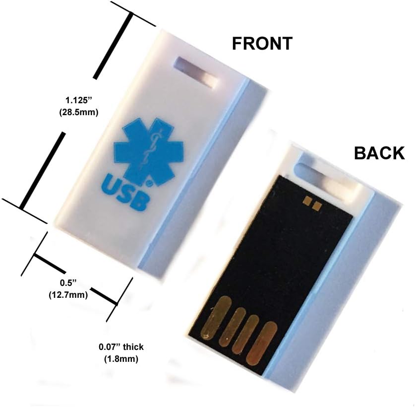 2 GB Medical Alert USB Fits Elite, Messenger and Hologram