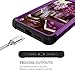 LONTECT for iPhone XR 2018 Case Glitter Sparkly Bling 3 in 1 Shockproof Heavy Duty Hybrid Sturdy High Impact Protective Cover Case for Apple iPhone XR 6.1,Shiny Dark Purple
