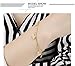 Women's 18K Gold Tone Lucky Zircon Elephant Charm Bracelets Adjustable L6.6+1.8