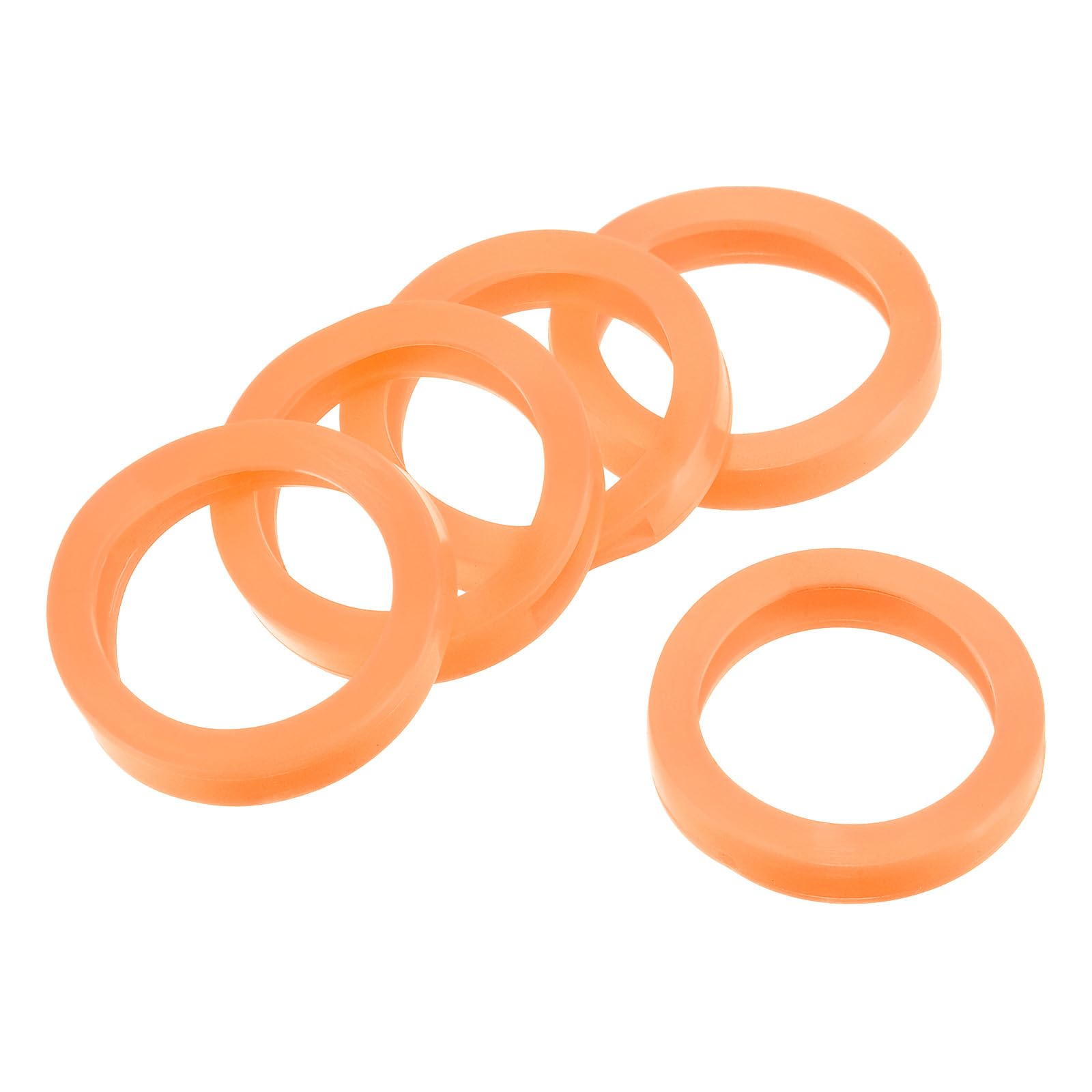 YOKIVE 25 Pcs Key Cap Cover Identifier, Silicone Round Key Identifier Tags, Protecting from Dirty, Great for House Keys (Orange, 1.2-Inch)