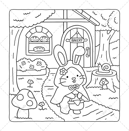 Fuzzy Tales: Fairycore Coloring Book for Adults & Teens Featuring Adorable Animals Characters (Fuzzy Friends Coloring)