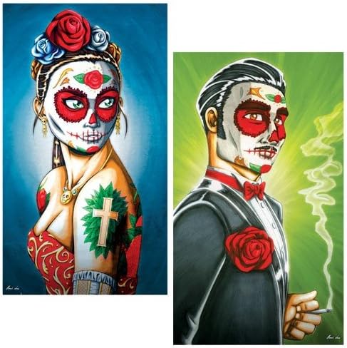 World Buyers Decorative Matches, Luna & Marcos, Set of 2 Matchboxes
