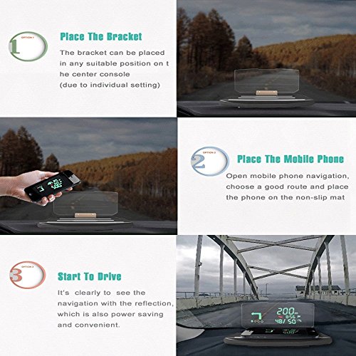 Gps Heads Up Display Hud Megadream Universal Smartphone Car Gps Holder Mount Navigation Bracket For Iphone Xs Xr X 8 Samsung Galaxy Htc One Lg Sony Xperia Moto Google Nokia Lumia Pricepulse