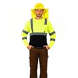 AYKRM Long Sleeve high Visibility Shirts Safety T