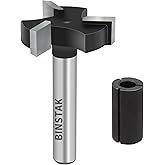 CNC Spoilboard Surfacing Router Bits, 1/4 inch Shank 1 inch Cutting Diameter, Slab Flattening Router Bit Wood Planing Planer 