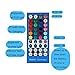 SUPERNIGHT LED Light Strip, Flexible 16.4ft SMD5050 DC12V 150Leds RGB LED Rope Light Strip with 44Keys IR Controller & Power for Home Indoor Decoration, Non-Waterproof RGB LED Light