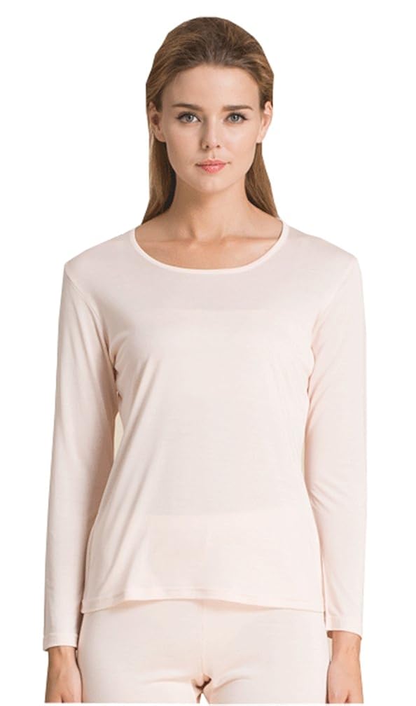 METWAY Womens Silk Long Johns Snug Fit Silk Thermal Underwear Sets
