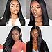 ZXZ Brazilian Straight Human Hair 10 Inch Lace Closure 4x4 Free Part Swiss Lace Closure 130% Density Natural Color (10, ST)