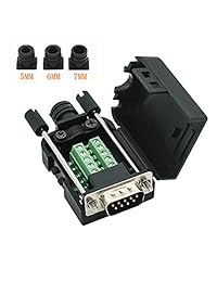 Conector DB9 RS232 D-SUB Adaptador macho de 9 pines adaptador de puerto