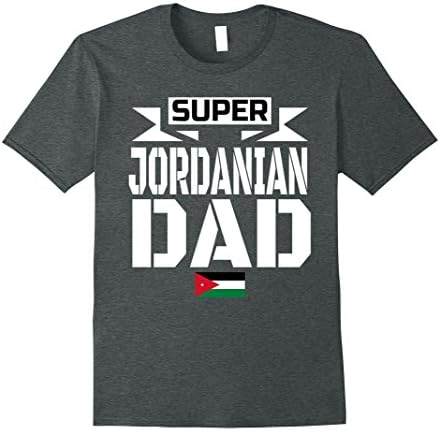 Mens Storecastle: Jordanian Dad Father's Day Jordan Flag T-Shirt 3XL Dark Heather