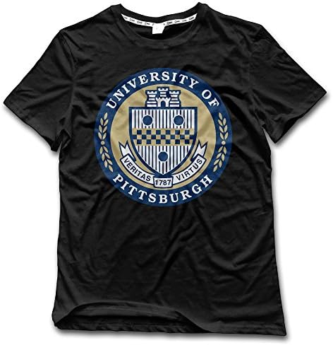 ESSES University Of Pittsburgh Seal Mens Crew Neck T-Shirt Black XL