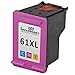 SPEEDYINKS Remanufactured Ink Cartridge Replacement for HP 61 Ink High Yield 61XL Black Color to use with Deskjet 2600 (1 Black, 1 Tri-Color, 2-Pack) Compatible with HP Deskjet 2600 Printers