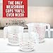 Latest 3pc Measuring Cups Set - Lifetime Replacement Warranty - Multi Function 4-Cup, 2-Cup and 1-Cup Capacity BPA-Free Measuring Cups With Angled Grip - Essential Bakeware/Prepware Accessories