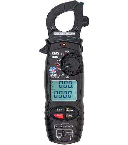 True-RMS Dual Display 600A Clamp Meter w, Backlit LCD, 600 A A