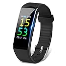 【最新版】 スマートウォッチ IP67完全防水 itDEAL スマートブレスレット 血圧計 心拍計 歩数計 活動量計 消費カロリー 睡眠検測 カラースクリーン 長い待機時間 着信電話通知/SMS/Twitter/WhatsApp/Line/アプリ通知 長座注意 日本語対応 iPhone/iOS/Android対応 敬老の日