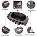 BLUBOON Weekender Overnight Duffel Bag with Shoes Compartment for Women Men Canvas Weekend Travel Tote Carry On Bag (Gray)