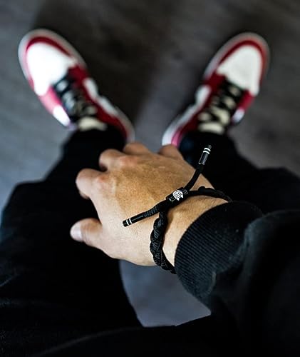 Rastaclat Braided Bracelet for Men and Women Level Black/White