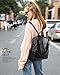 Women Backpack Purse Leather Anti-theft Backpack Casual Satchel Shoulder Bag for Girls