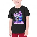 Fortnite Llama #1 Victory Royale 3D Creative Youth Unisex Kids Short Sleeve T-Shirts Tees L