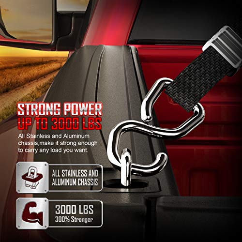 Tigeracing Tie Down Anchors Retractable Truck Bed D Ring Compatible