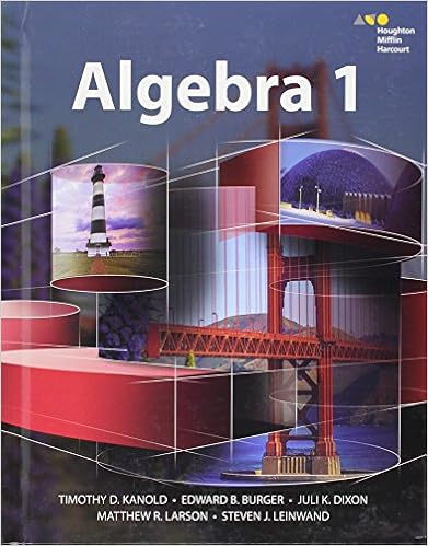 Hmh Algebra 1 Student Edition 2015 Houghton Mifflin Harcourt 9780544381896 Books