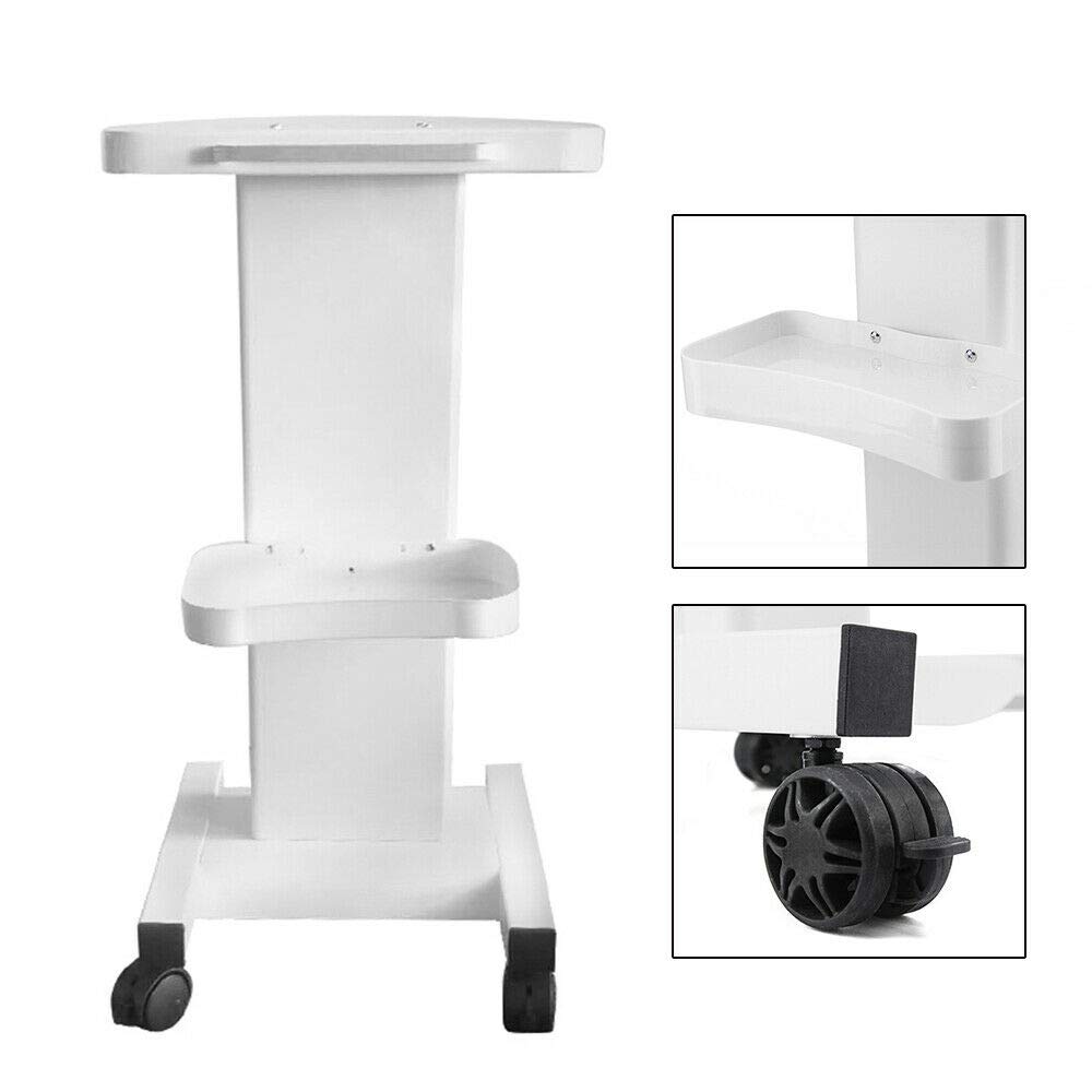 TFCFL Salon Trolley Stand Rolling Trolley Cart Beauty Wheel Holder Spa Cart White (No. 6 cart without socket): Beauty