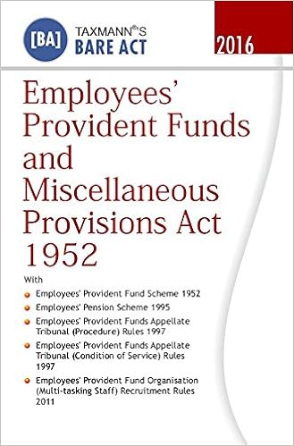 Buy Employees Provident Funds And Miscellaneous Provisions Act
