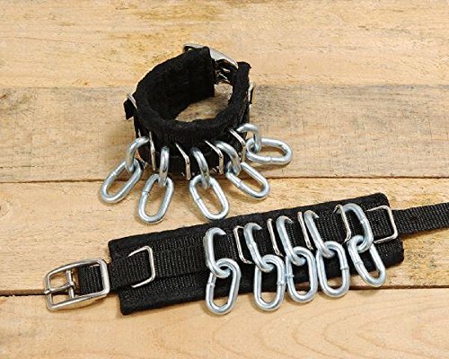 Tough-1 Neoprene Miniature Mini Horse Chain Action Ankle Boots with Nylon Web Straps Removable Chains Steel Harware