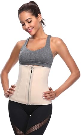 HONGNA Sports Belt Corset Neopreno Reforzado con Cremallera Botón ...
