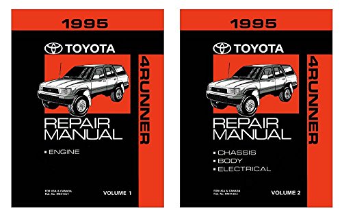 Click Here to See More Images 1995 Toyota 4-Runner Shop Service Repair Manual Book Engine Drivetrain OEM
