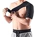 Lalawow Light Weight Adjustable Gym Sports Adjustable Stretch Black Single Shoulder Support Brace (Left)