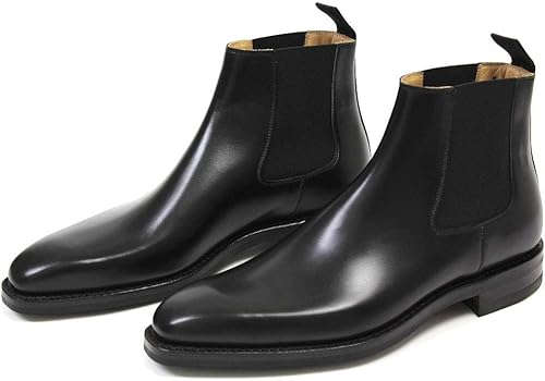 Amazon クロケット ジョーンズ サイドゴアブーツ リングフィールド ブラックカーフ Lingfield Black Calf 5 1 2 24 0 ブーツ