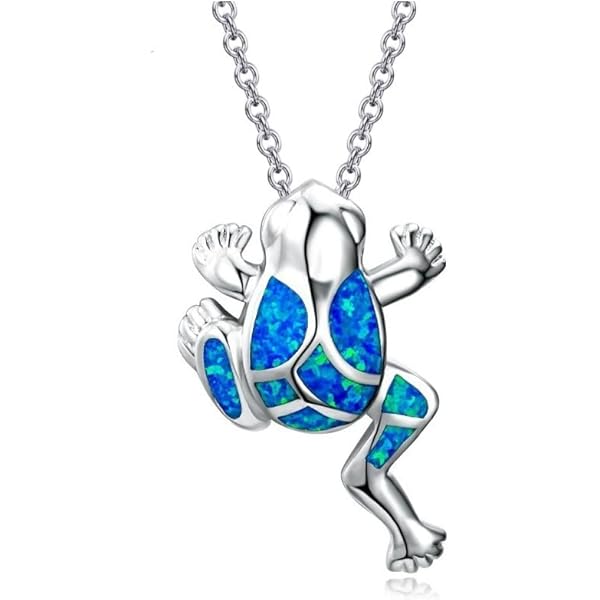 Frog Knight Necklace - 925 Silver Gothic Animal Jewelry With Removable Crown