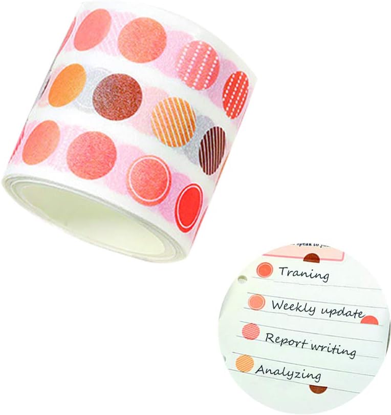 Washi Tapes Circles Stickers Pack Daily Planner Stickers for Calendars Bullet Journal (Hope)