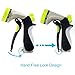 AMIR Garden Hose Nozzle, High Pressure Water Sprayer with 8 Pattern Adjustable, Heavy Duty Metal Construction, Flow Control - for Watering, Washing Cars, Showering Pets and etc.