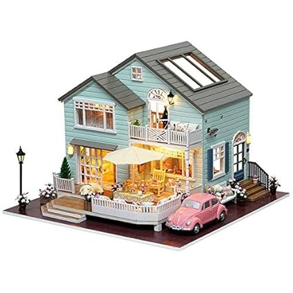 Amazon Com Xuba Diy Miniature Wooden Doll House Furniture Kits