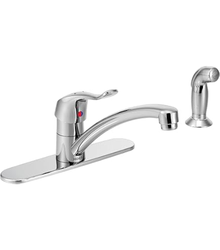 Moen 8414 WC-Wasserhahn Mit Ablauf – Chrom, Einhebel, ADA-konform