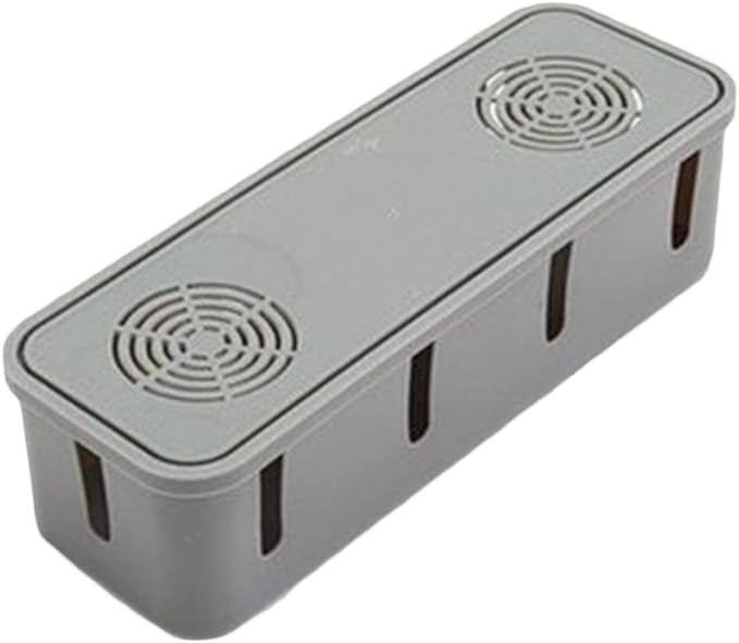 Mackur Cable Tidy Box with Heat Release Hole Hide and Conceal Extension