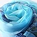 STORY OF SHANGHAI Women's Mulberry Flower Print Soft Large Silk Scarf Wraps 68*43 Inches ZY08