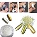 Born Pretty 2 Box Mirror Powder Gold Silver Pigment Nail Glitter Nail Art Chrome Powder with Matching Brushes Silver and Gold