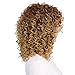 ELIM Blonde Wigs for Black Women Short Afro Curly Wig Kinky Wigs African American Hair Wig Heat Resistant with Wig Cap Z153