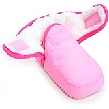 ESTAMICOBaby Boys Girls Hook and Loop Winter Warm Boots Crib Shoes