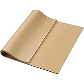 Honoson 150 Pcs Natural Unbleached Parchment Paper, 15x21 Inches Precut Non-Stick Parchment Sheets, Ideal for Baking, Cooking, Grilling, Air Fryer and Steaming(Brown)