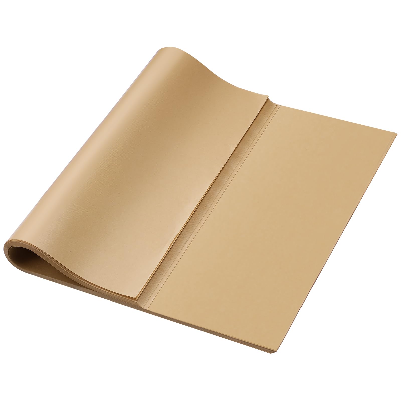 Photo 1 of Honoson 150 Pcs Natural Unbleached Parchment Paper, 15x21 Inches Precut Non-Stick Parchment Sheets, Ideal for Baking, Cooking, Grilling, Air Fryer and Steaming(Brown)