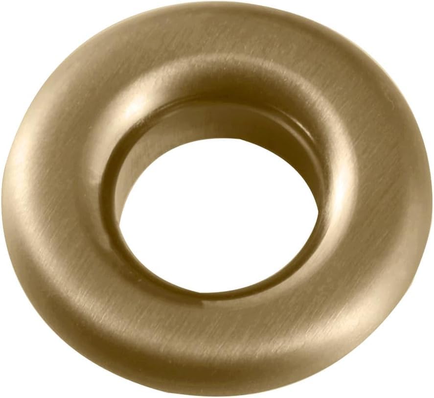 Apres Round Overflow Cover | Brushed Brass Basin Trim for Bathroom Sink