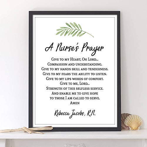 Amazon Com Nurse Print Personalized Nurse Decor Nurse Poster