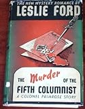 Front cover for the book The Murder of a Fifth Columnist by Leslie Ford